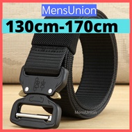S-XXXXXL [Msia Stock] Men Canvas Belt Adjustable Buckle Belt Plus Size Heavy Duty Metal Series tacti