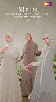 GAMIS NIBRAS TERBARU NB B129 GAMIS WANITA KEKINIAN VIRAL GAMIS NIBRAS