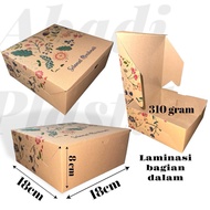 Rice Box 18x18 KRAFT Flower MOTIF/ KRAFT Rice Box 18x18-laminated