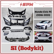 Honda Civic FC SI Bodykit Front Bumper Rear Bumper Body Kit US Front Lip Side Skirt Exhaust Pipe 10th Gen Civic 2016