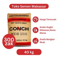 300 zak Semen Conch Bag Kemasan 40kg Makassar Gowa Maros