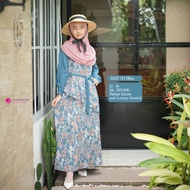 Rauna gamis remaja family RRF 03 blue