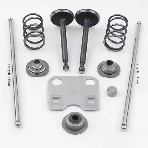 Engine Intake Exhaust Valve Kit Push Rod Guide Plate Parts For Honda GX160 GX200 5.5HP 6.5HP Chainsa
