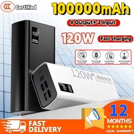 【SG STOCK】CCC 100000mAh Power Bank 120W Super Fast Charging Powerbank Qc3.0 Charger Support iOS|Andr