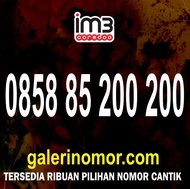Nomor Cantik IM3 Indosat Prabayar Support 5G Nomer Kartu Perdana 0858 85 200 200
