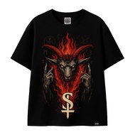 Metal t-shirt Satanic Distro t-shirt Men Women Black SIXCISSORS 666 DEFIRE NEW