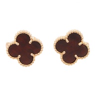 【二手】梵克雅寶 (Van Cleef & Arpels) Vintage Alhambra 耳環，縵瑪瑙，VCARA44200，K18PG（玫瑰金）