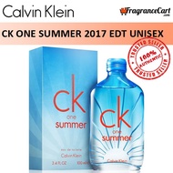 Calvin Klein cK One Summer 2017 EDT for Unisex (100ml/Tester) Men Women Eau de Toilette 1 Blue [100% Authentic Perfume]