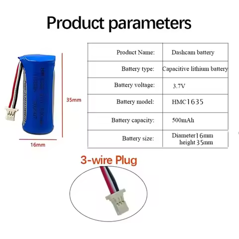 PURFIELD 3.7V 500mAh HMC1635 Lithium-ion Battery for 70mai A400 Battery Rubik Cube Intelligent Tacho