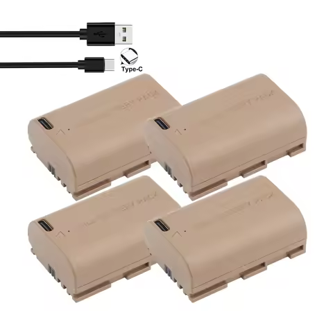 3200mAh LP-E6NH LP E6NH LP E6 LP-E6 Battery with Type-C Input For Canon R7, R5, R6, R, 5D IV/III/II,