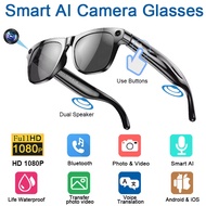 4K HD AI Smart Glasses With Camera Bluetooth Call Camera Chat GPT 260Mah Battery Assistant Control W