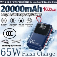 (3C Certified) WP 3C Powerbank 20000mah Fast Charging PN-891PD 45W Super Flash Charge Slim Portable 