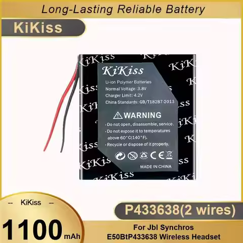 High-Efficiency Wireless Headphones Battery Premium Replacement For Jbl Synchros E50BT P433638 Heads
