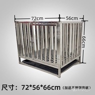 XYDog Cage Stainless Steel Dog Cage Cage with Toilet Large Dog Border Collie Labrador Golden Retriever Cage Dog Cage
