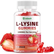 L-Lysine Gummies 1000 mg for Kids and Adults, L-Lysine Supplements with Vitamin C, B2 for Lips & Ora
