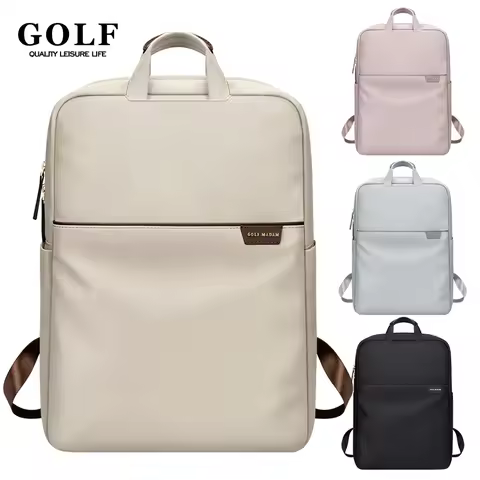 GOLF Laptop Backpack Slim Women Business Travel Backpack Nylon Waterproof Elegant Ladies Back Pack B