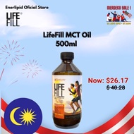 LifeFill MCT Oil 500ml | 100% MCT | C8 C10 | Suitable for Keto-diet | Improve Exercise Endurance