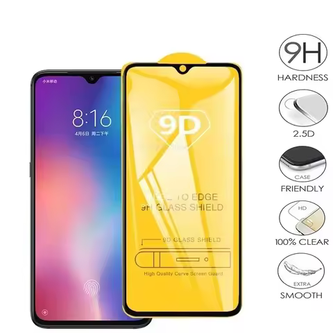 9D Full Cover Tempered Glass For Xiaomi Redmi Note 7 8 9 9s Pro 8T 6 6A 7A 8A 9A Poco X3 F3 M3 M4 X4