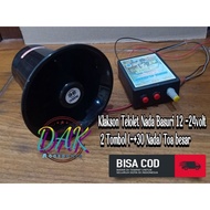 TOMBOL Telolet Horn Electric basuri Tone 12volt - 24Volt 2 Buttons (-+30 Different Tones) There Is A