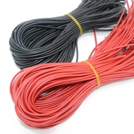 10meter/lot High Quality wire silicone 14 16 18 20AWG 5m red and 5m black color