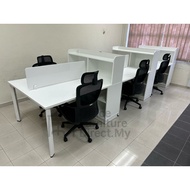 [CLEARANCE] 2 4 6 seater workstation white office table FICUS Concept WF 02 (ground floor) Cluster o