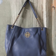 Tory Burch Side Bridge Bag Blue Second Hand 100% Authentic
