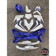 Y16 COVERSET Y16ZR CRYSTAL WHITE DPBMC PUTIH BIRU Y16-ST-3 ORIGINAL VELOZI YAMAHA SIAP TANAM READY S