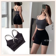 Women's gym Set Women's sportswear Set Shorts tennis pickleball sports bra HERSIGN-SMIXB46N12