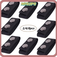 MISUPS 1/4/8Pcs Belt Keeper  Double Snaps Sports Nylon Strap