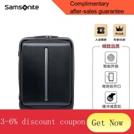 YQ46 Samsonite（Samsonite）Luggage2023New Trolley Case Front Fastening Boarding BagQO4*05003White20Inch