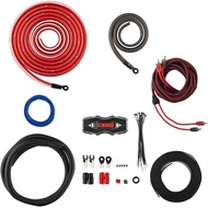 DS18 AMPKIT0 0 Gauge CCA Complete Amp Wiring Kit - Amplifier Install Wiring 1/0 Ga Amp Kit Pro Insta