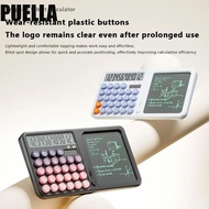 PUELLA Function Calculators with Tablet, Eye Protection Screen Multi-Functional Calculator with Note