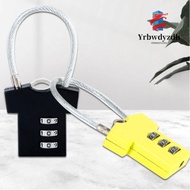 YRBWDYZDH Password Lock, Steel Wire 3 Digit Security Lock, Multifunctional Cupboard Cabinet Locker Padlock Mini Aluminum Alloy Suitcase Luggage Coded Lock