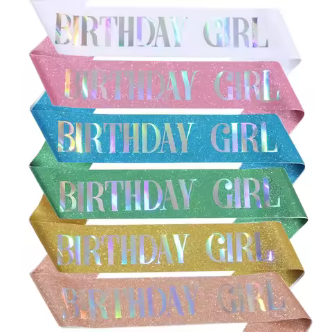Birthday Girl Sash for Girls Women 16th 18th 20th 21st 30th Happy Birthday Party Decoration Supplies