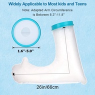 Sarung Cast Kanak-kanak untuk Lengan Pancuran Remaja Kalis Air dan Kedap Air Beg Pelindung Pembalut 