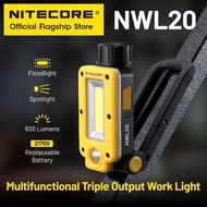 NITECORE NWL20 USB-C Rechargeable Work Light 180° Adjustable Multifunctional Triple Output Floodligh