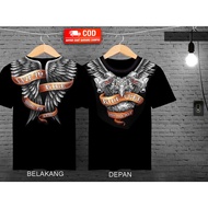 Motorcycle eagle t-shirt men's t-shirt/
