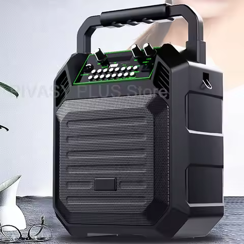 300W Peak Bluetooth Speaker Portable Wireless Hand-held Sound Box with Mic 6-8H Playback Time Audio 