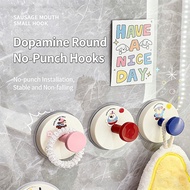 Dopamine suction cup hook, punch-free entrance bathroom door, hanger hook, suction cup knob, strong 