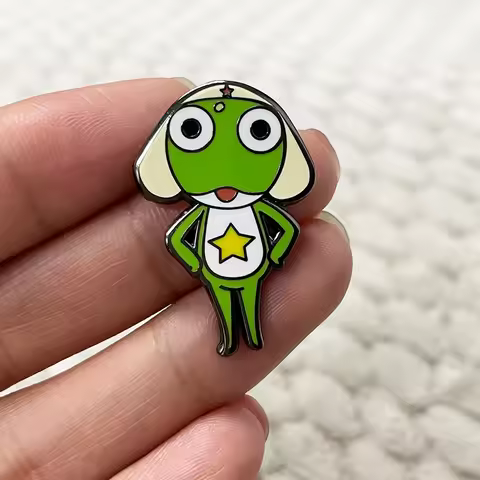 Cartoon Frog Alien Keroro Enamel Pin Anime Badge Backpack Decoration Jewelry