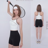 HERSIGN Women's gym Set Summer women's yoga Set tanktop shorts SMIXA25N38B HERSIGN Bare Form collect