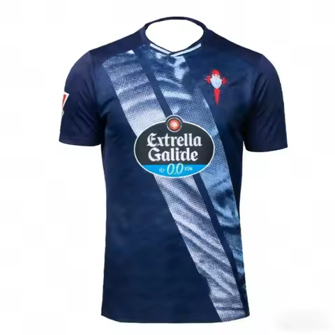 Beach surfing Hot Selling Unisex Celta Vigo Retro-Inspired Home Football Jersey Summer Breathable Qu