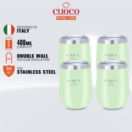 4pcs Cuoco 400ml 304 Stainless Steel Vacuum Cup CSC040