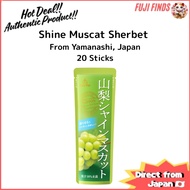 Gold Pack Yamanashi Shine Muscat Grape Sherbet (20 Sticks)【Direct from Japan】