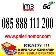 Nomor Cantik IM3 Indosat Prabayar Support 5G Nomer Kartu Perdana 085 888 111 200
