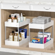 2 Tier Under Sink Organizer Kitchen Organizer Cabinet Storage Rack Multipurpose Rack Under Sink Stor