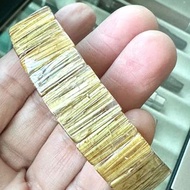 鈦晶手排16mm 板鈦金磚滿絲鈦排 磁場強 鈦晶吸財聚財招財 頂級精品收藏  1795