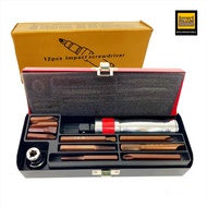 ชุดไขควงตอกกระแทก 13ชิ้น มี 2 แบบ 2 เกรด เกรดเหล็ก CR-V และ S2 มาตรฐานเยอรมัน ใช้ขันน็อต-คลายน็อต ท