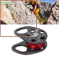 LUOLVUO Single Pulley, Teardrop Shape Aluminum Bearing Pulley,  Gray and Red Roller Bearing Fixed Si
