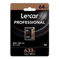 Lexar SD Card High speed card V30 633X 4K 16G 32G 64G 128G Memory Card